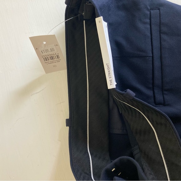 Ann Taylor The Straight Pant in Seasonless Stretch Deep Navy Sky NWT Size 10 - Picture 7 of 8